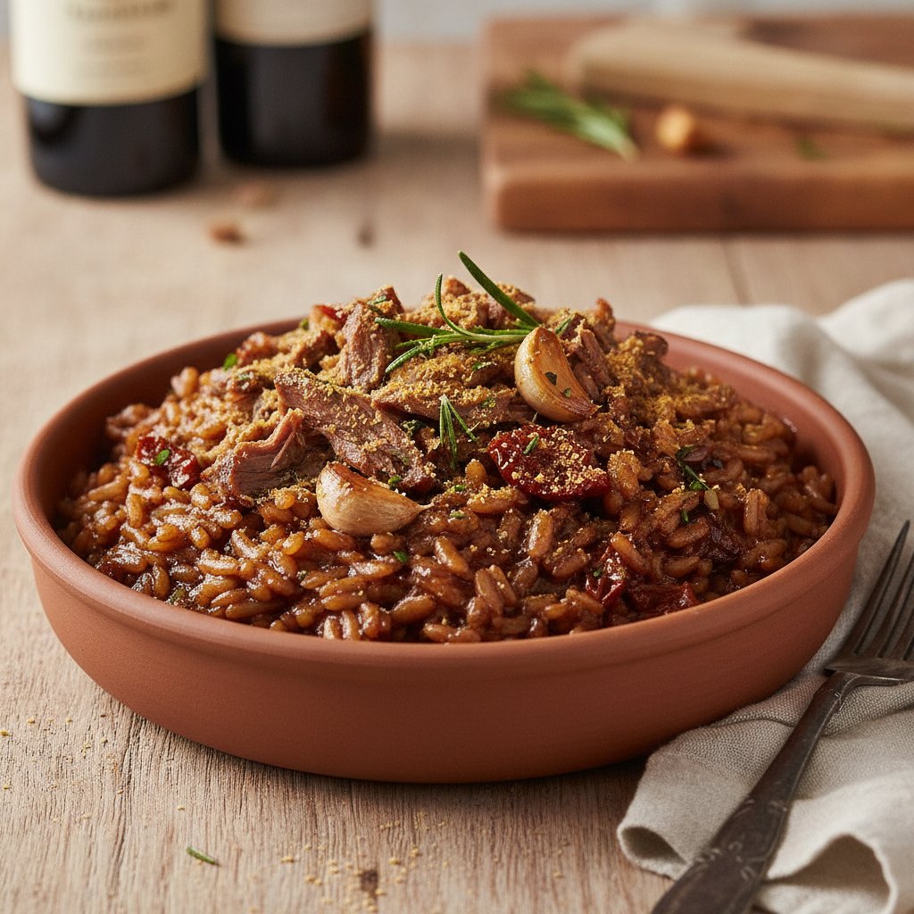Beef and Red Wine Rice (Dairy-Free)