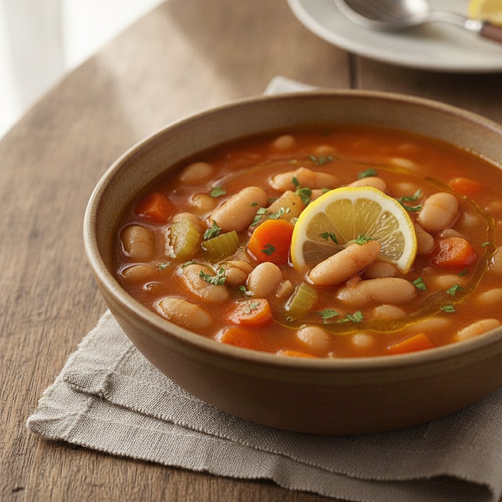 Greek Bean Soup (Low-Calorie)