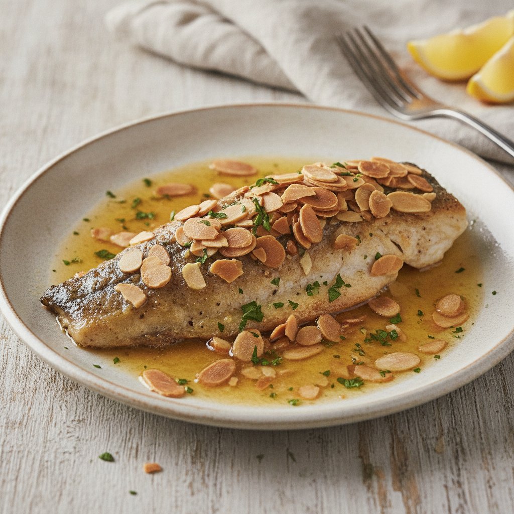 Trout Steak with Almonds