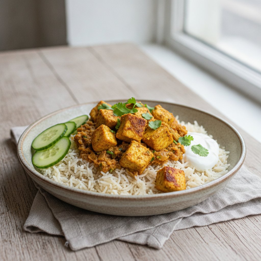 Spiced Chicken Rice Bowl (Low-Calorie)