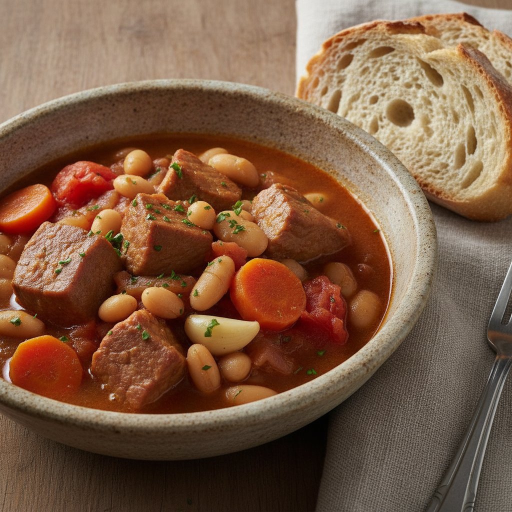Southern French Bean and Meat Stew (High-Protein)