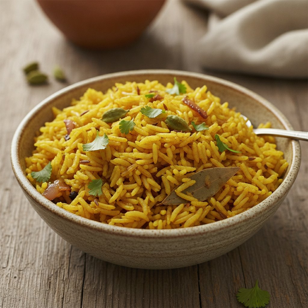 Yellow Turmeric Rice (Dairy-Free)