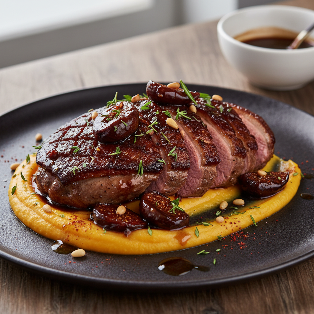 Balsamic and Fig Glazed Duck Breast