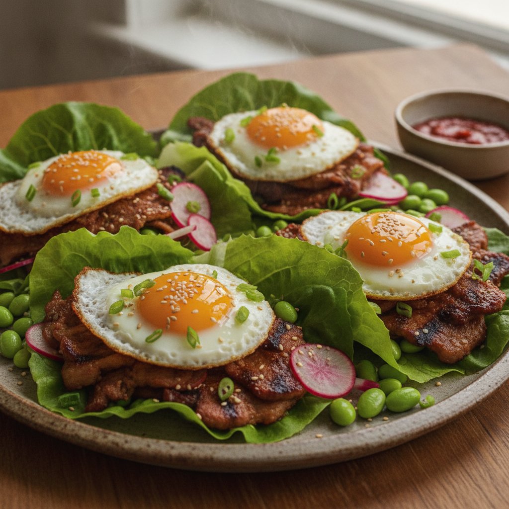 Korean Grilled Pork Lettuce Wraps (High-Protein)