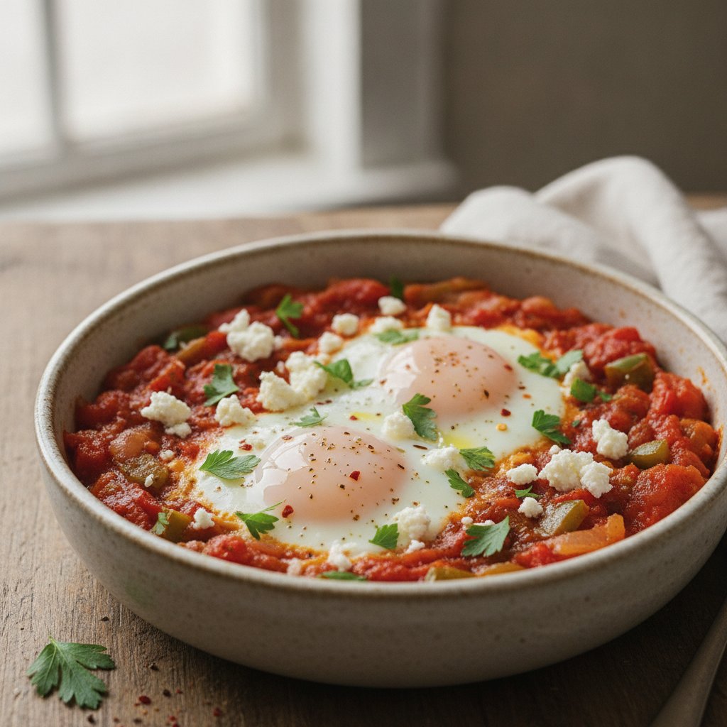 Baked Egg and Vegetable Bowl (Low-Calorie)