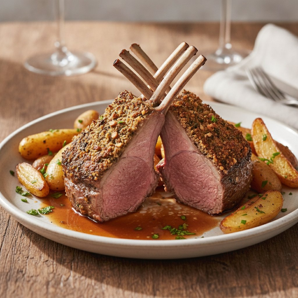 French Roast Rack of Lamb with Herbs (Gluten-Free)