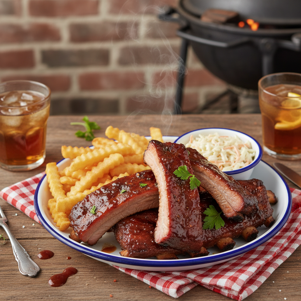 St Louis Grilled Pork Spare Ribs Plate