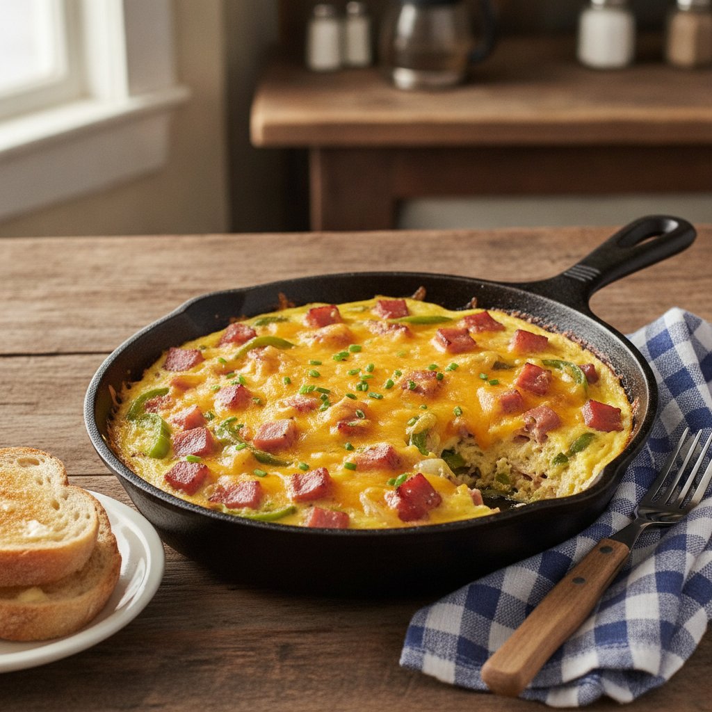 Denver Skillet — Ham, Pepper and Egg Skillet