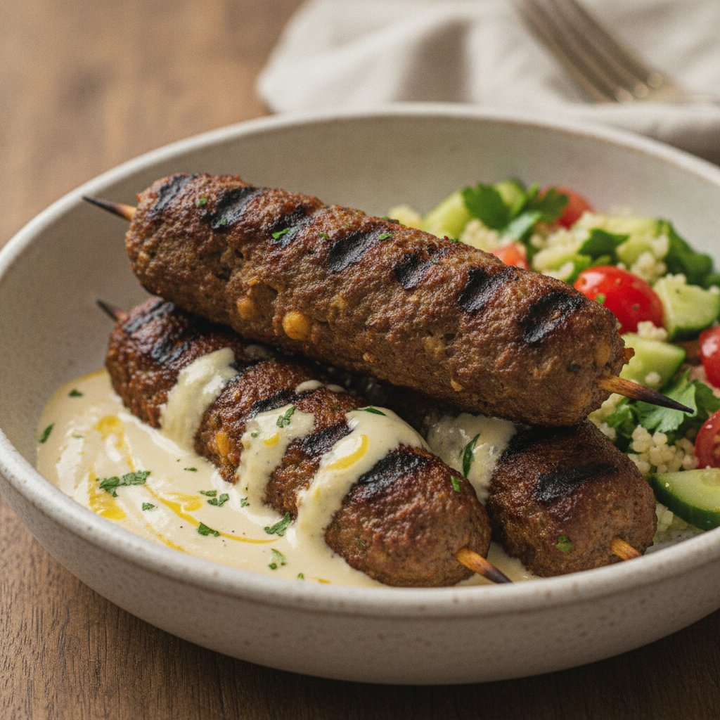 Grilled Spiced Meatball Skewers (High-Protein)