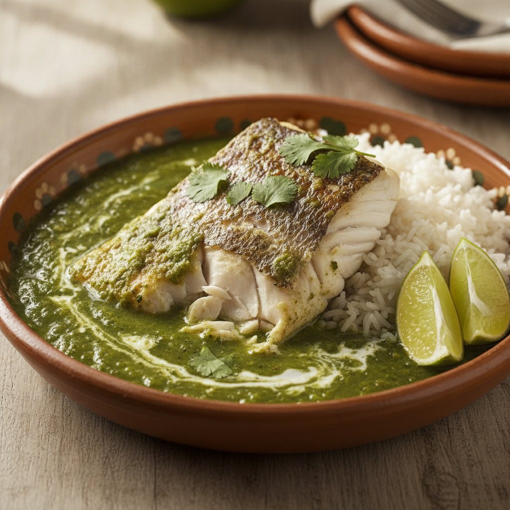 Snapper in Spicy Green Sauce