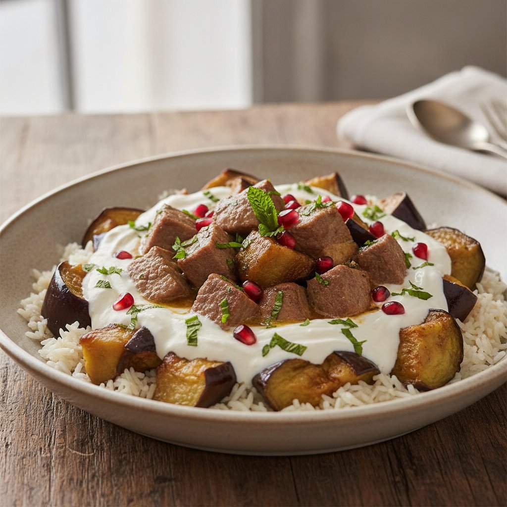 Eggplant and Yogurt Stew (Low-Calorie)