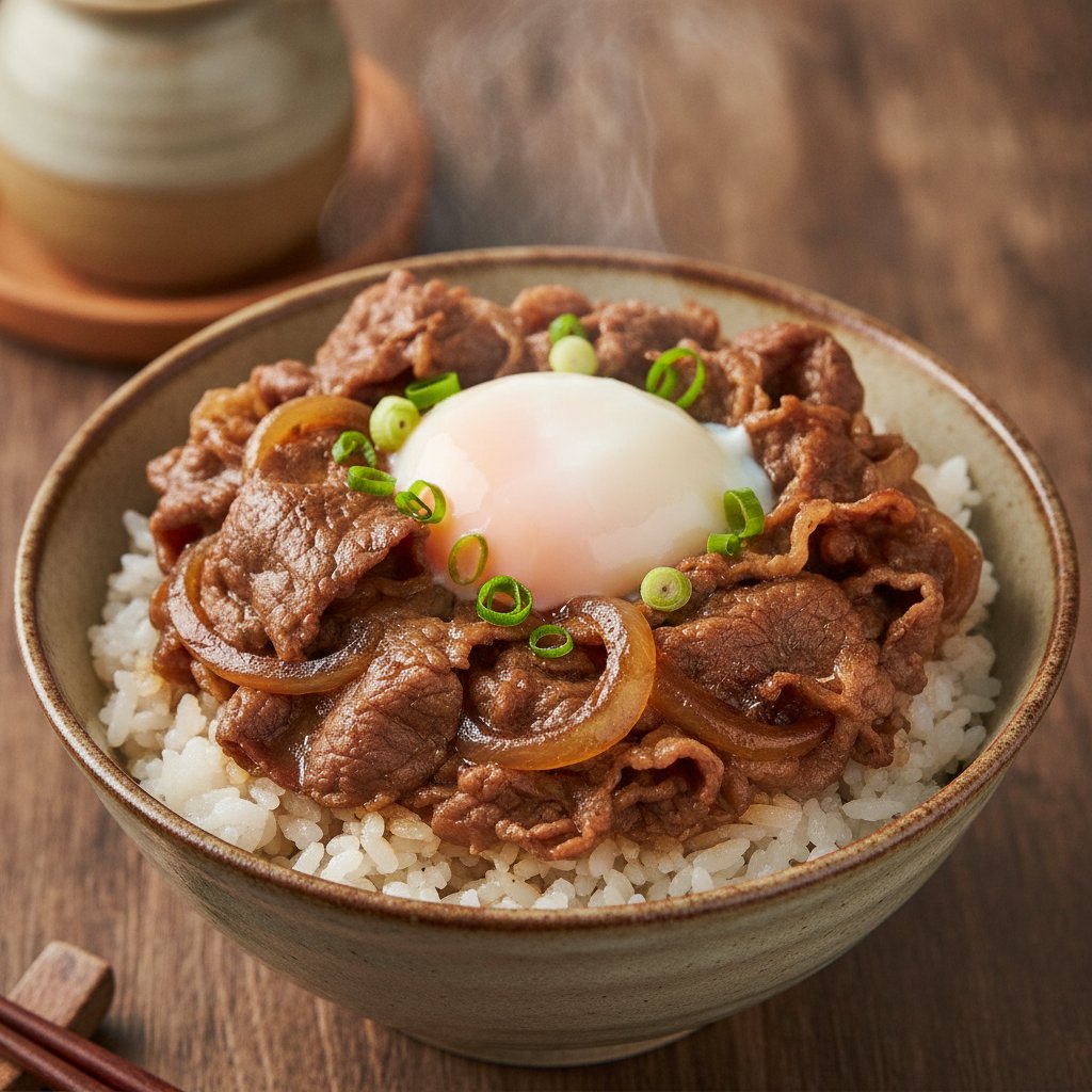 Soy Sauce Beef Rice Bowl