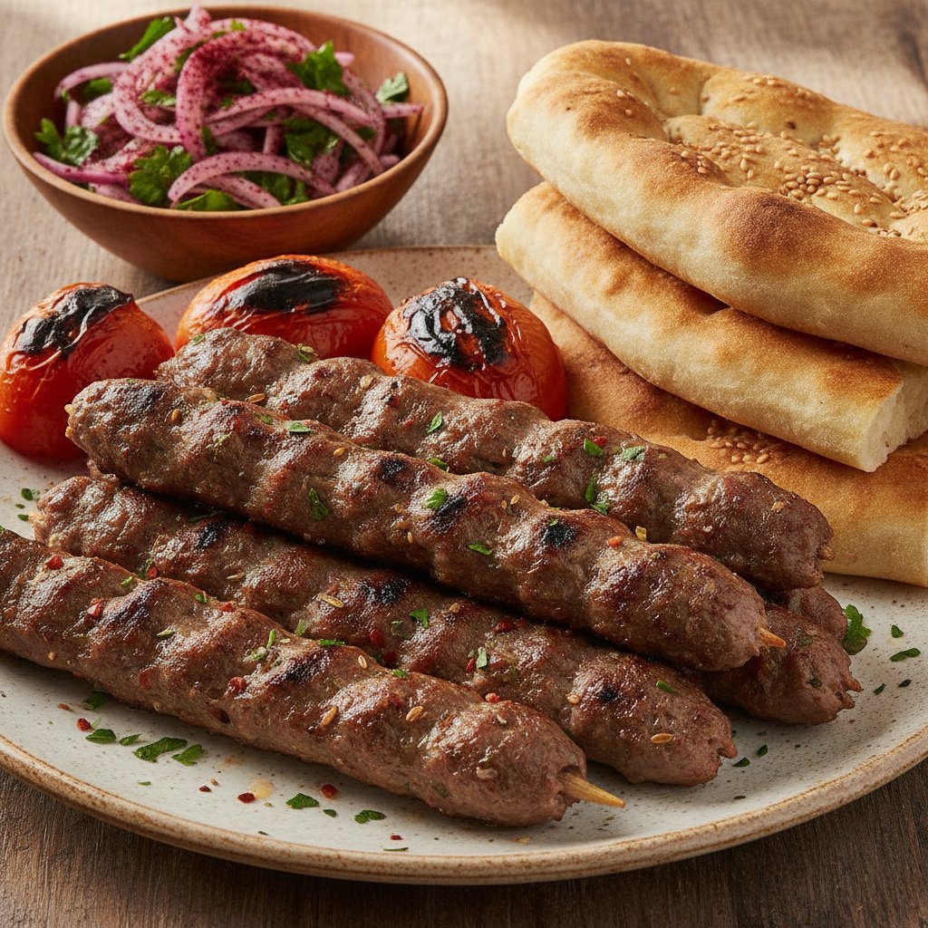 Twisted Minced Meat Skewers