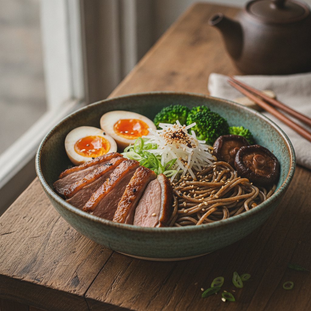 Buckwheat Noodle Bowl with Duck