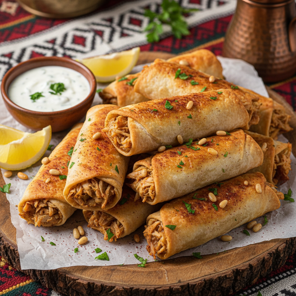 Chicken Musakhan Rolls