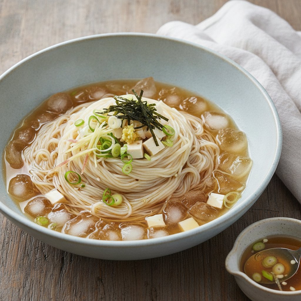 Cold Somen Noodles (Low-Calorie)
