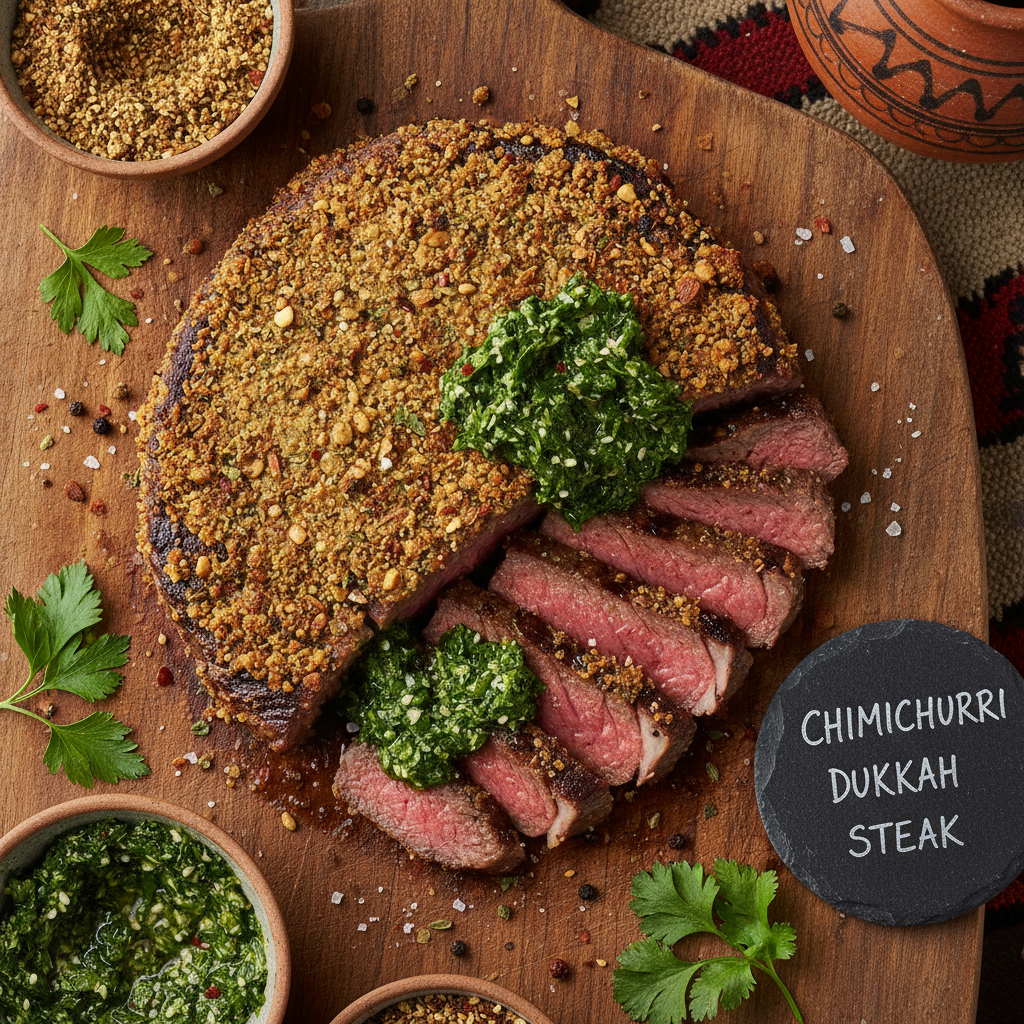 Chimichurri Dukkah Steak