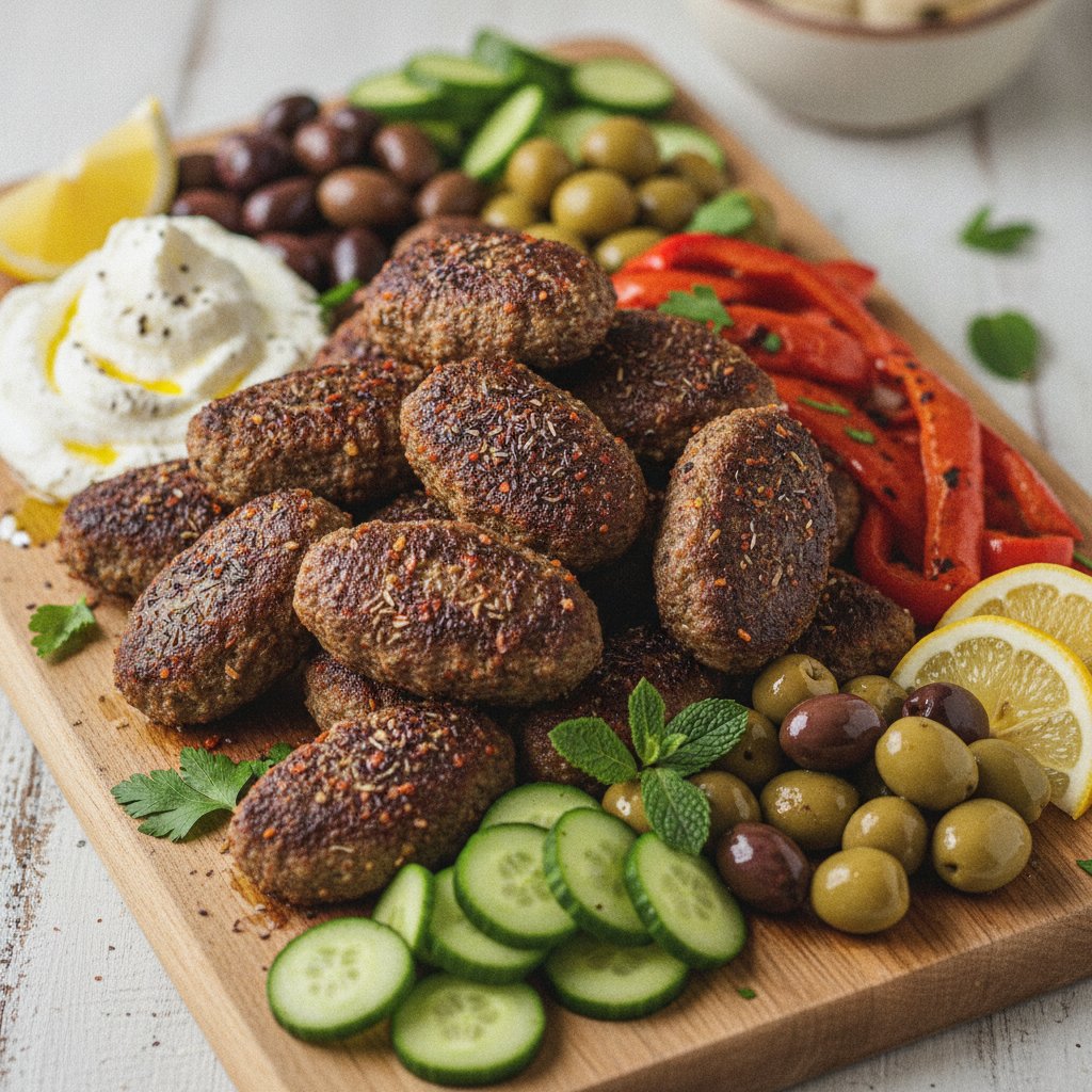 Spiced Lamb Sausage Board (Keto)
