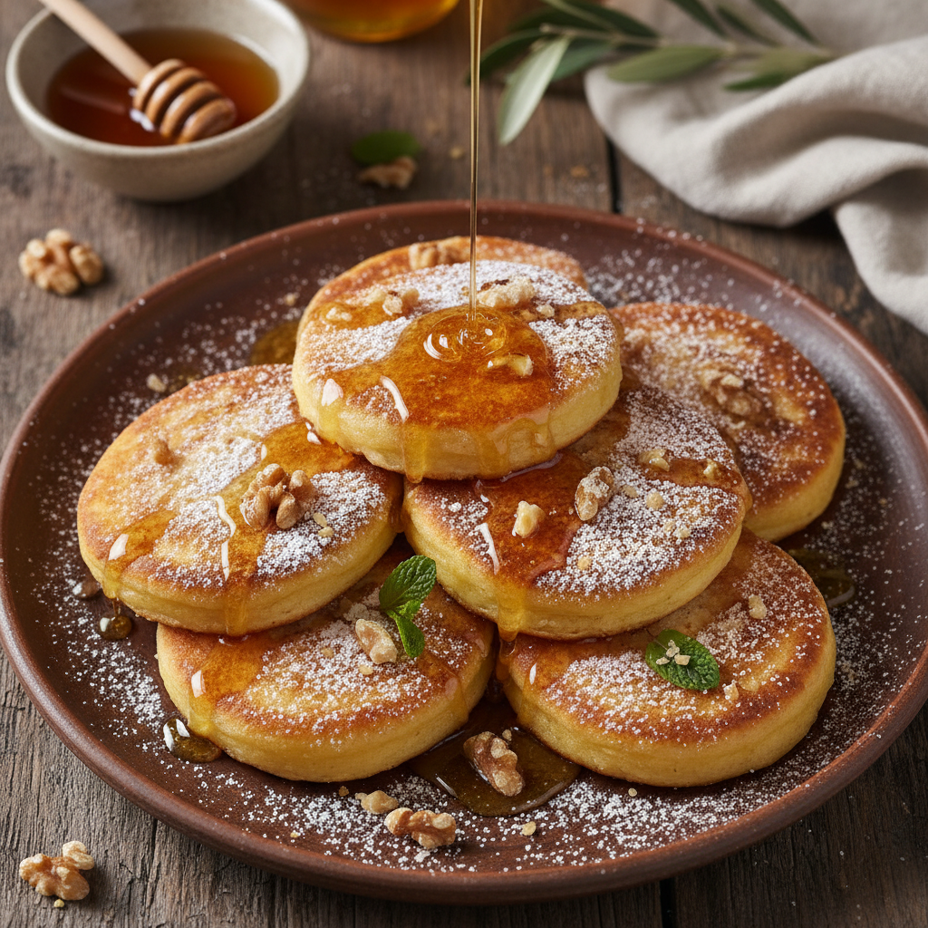 Honey Walnut Pan-Fried Cakes — Tiganites