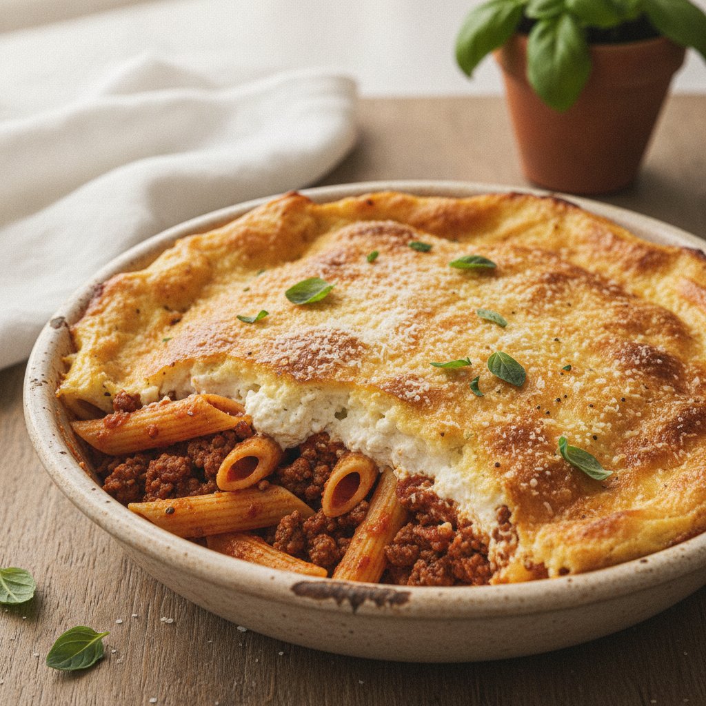 Greek Baked Pasta with Meat (High-Protein)