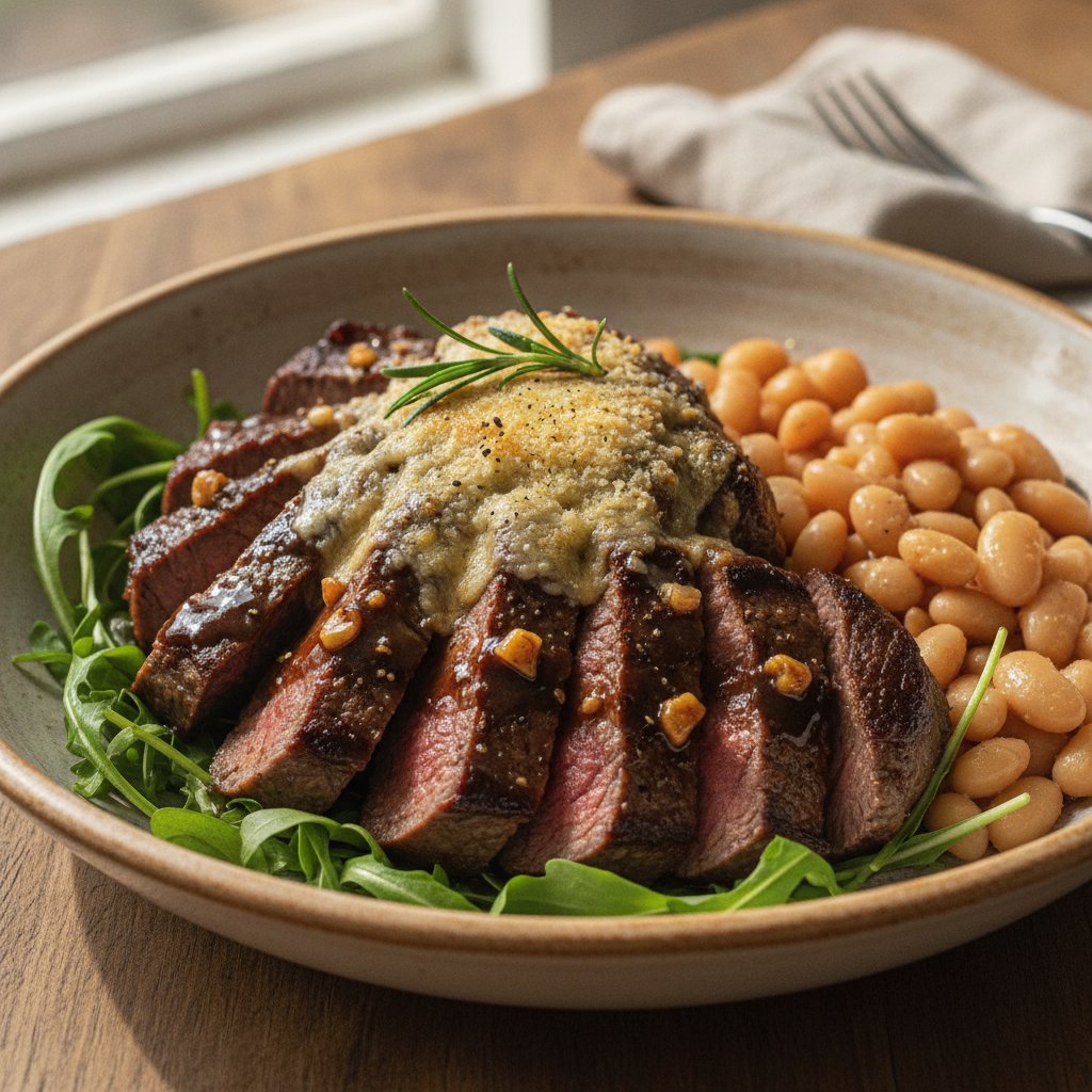 Balsamic Glazed Beef Steak (High-Protein)