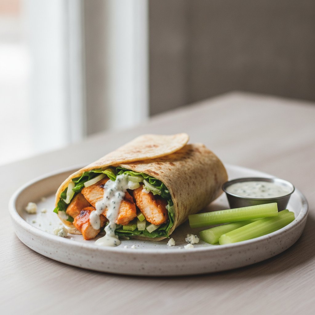 Buffalo Chicken Wrap (Keto)