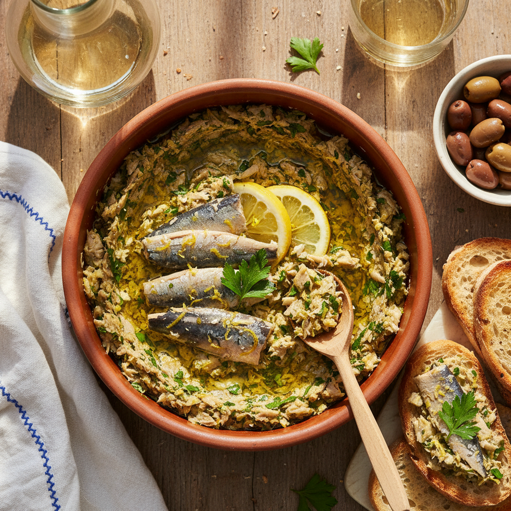 Sardine Lemon Parsley Smash Tub