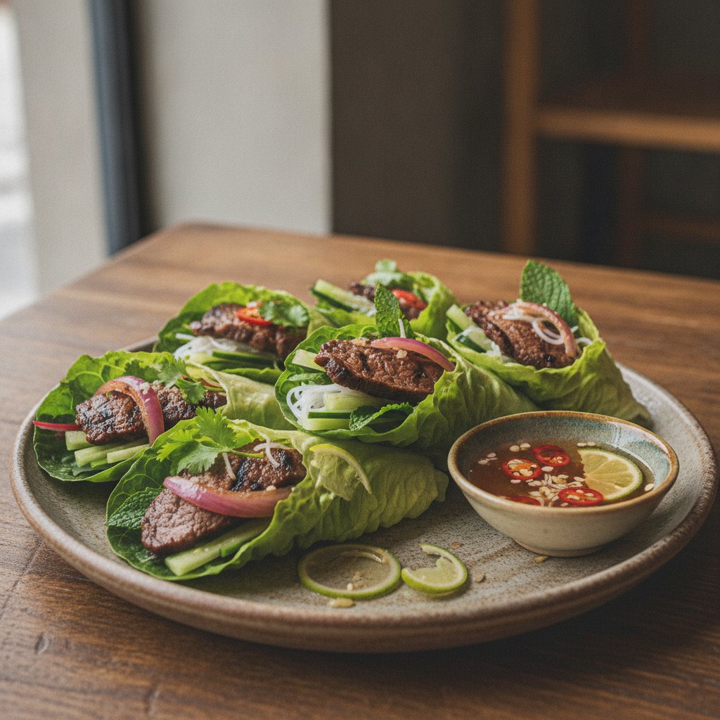 Grilled Beef and Onion Wraps