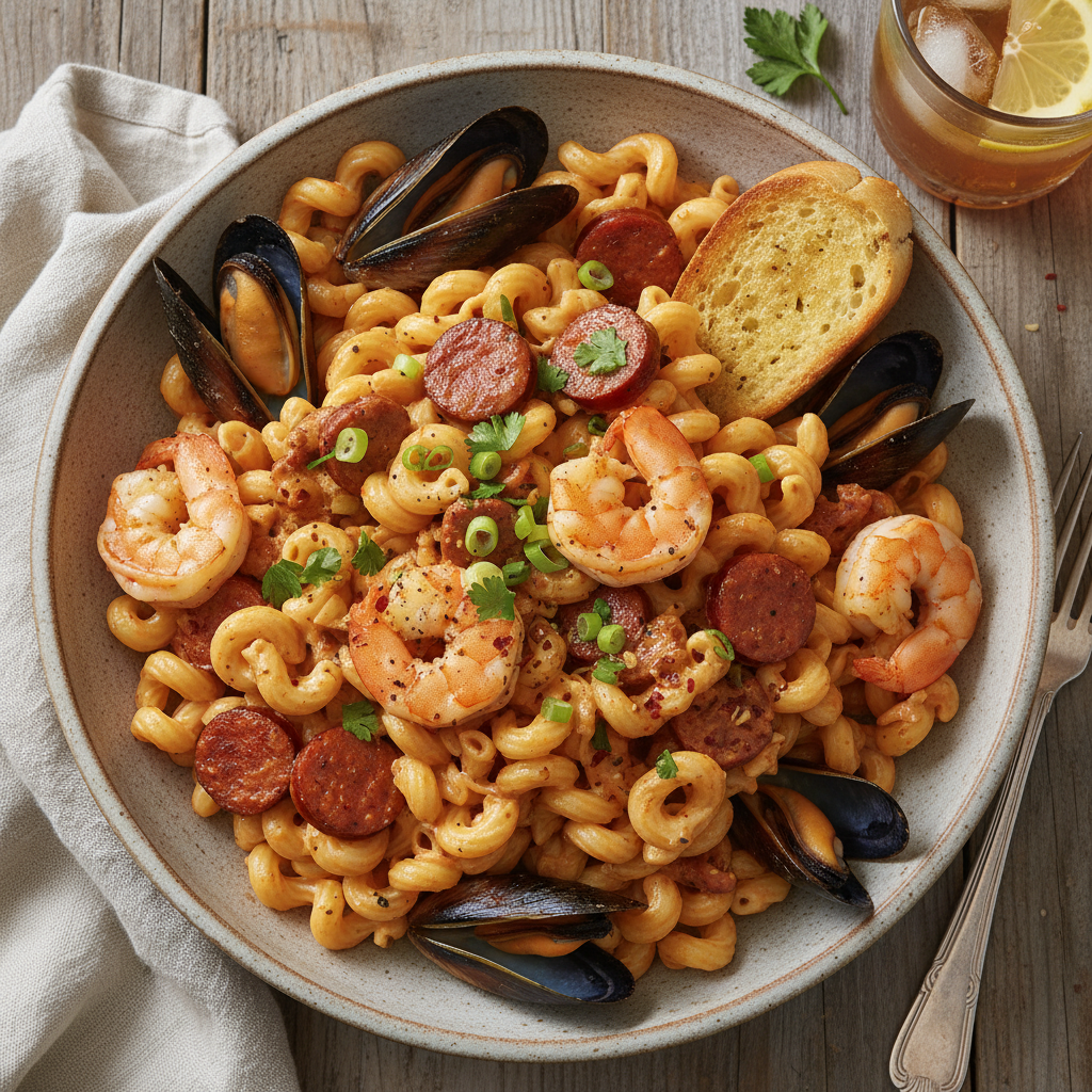 Creole Seafood Pasta