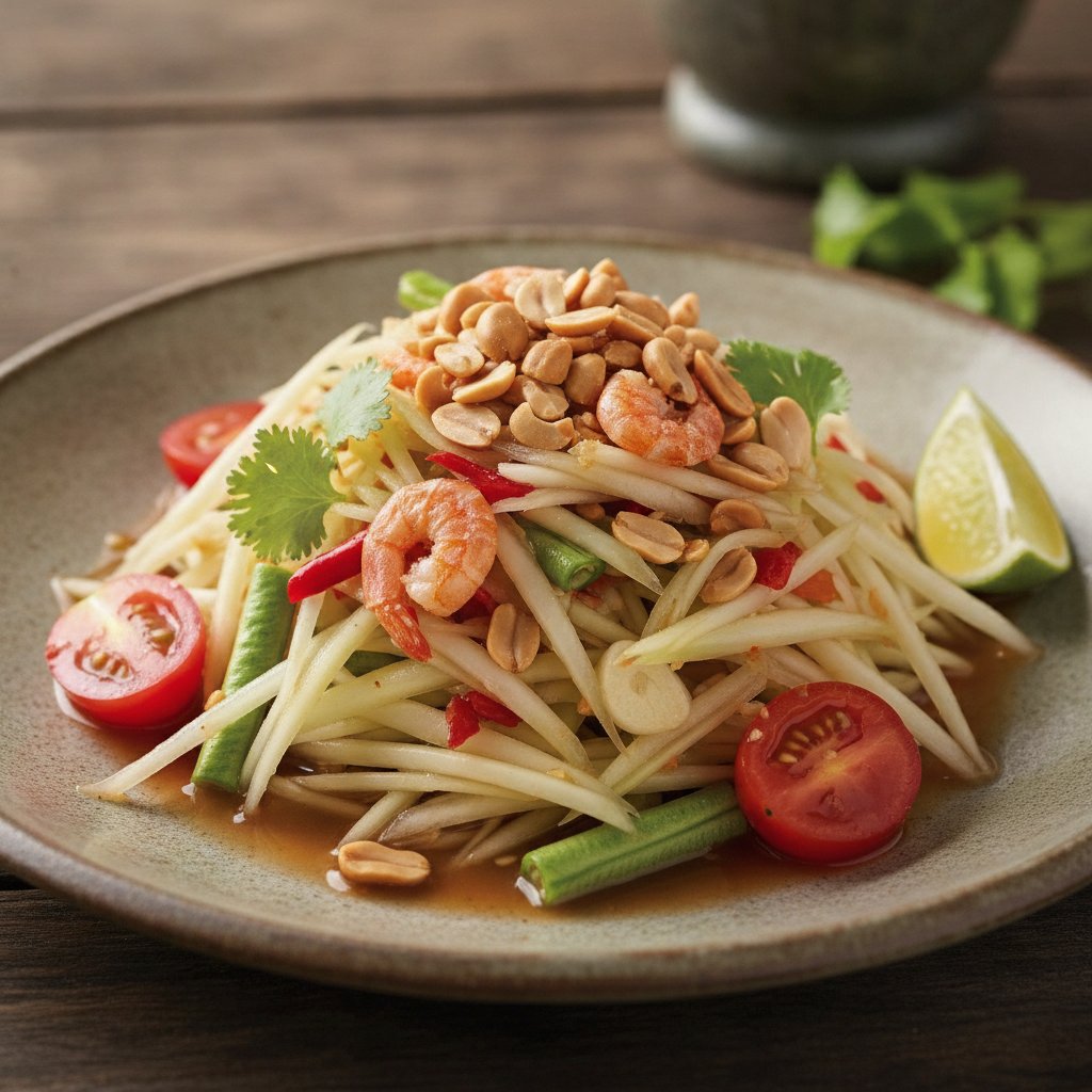 Spicy Green Papaya Salad