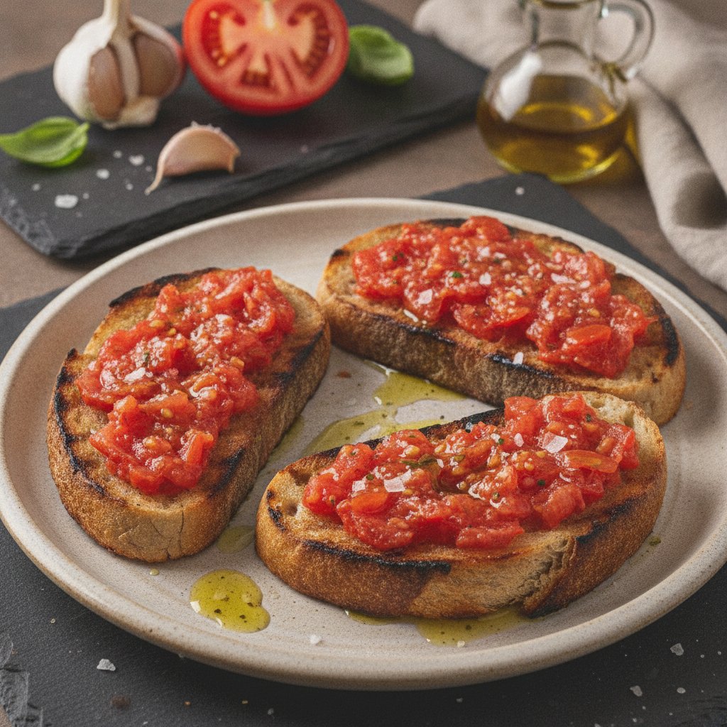 Grilled Bread with Tomato
