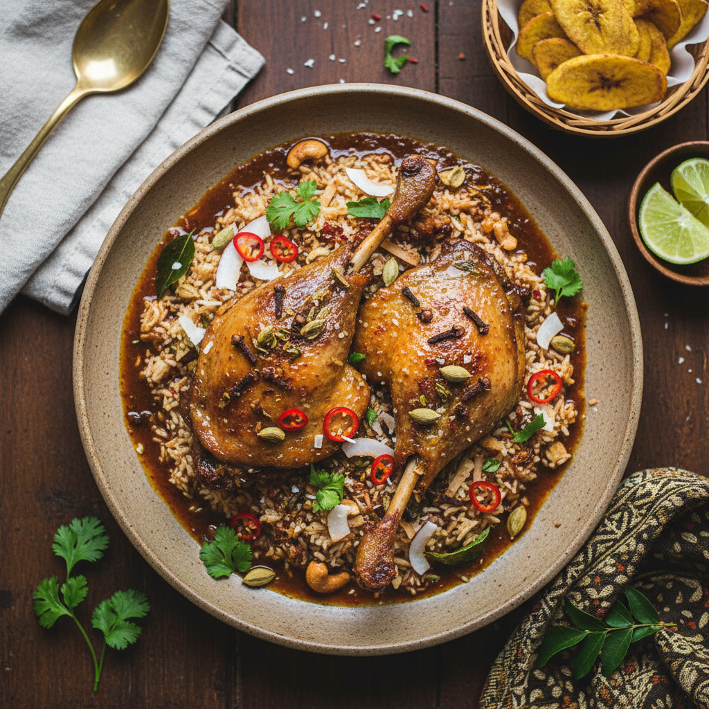 Spiced Slow-Cooked Duck with Tamarind Glaze