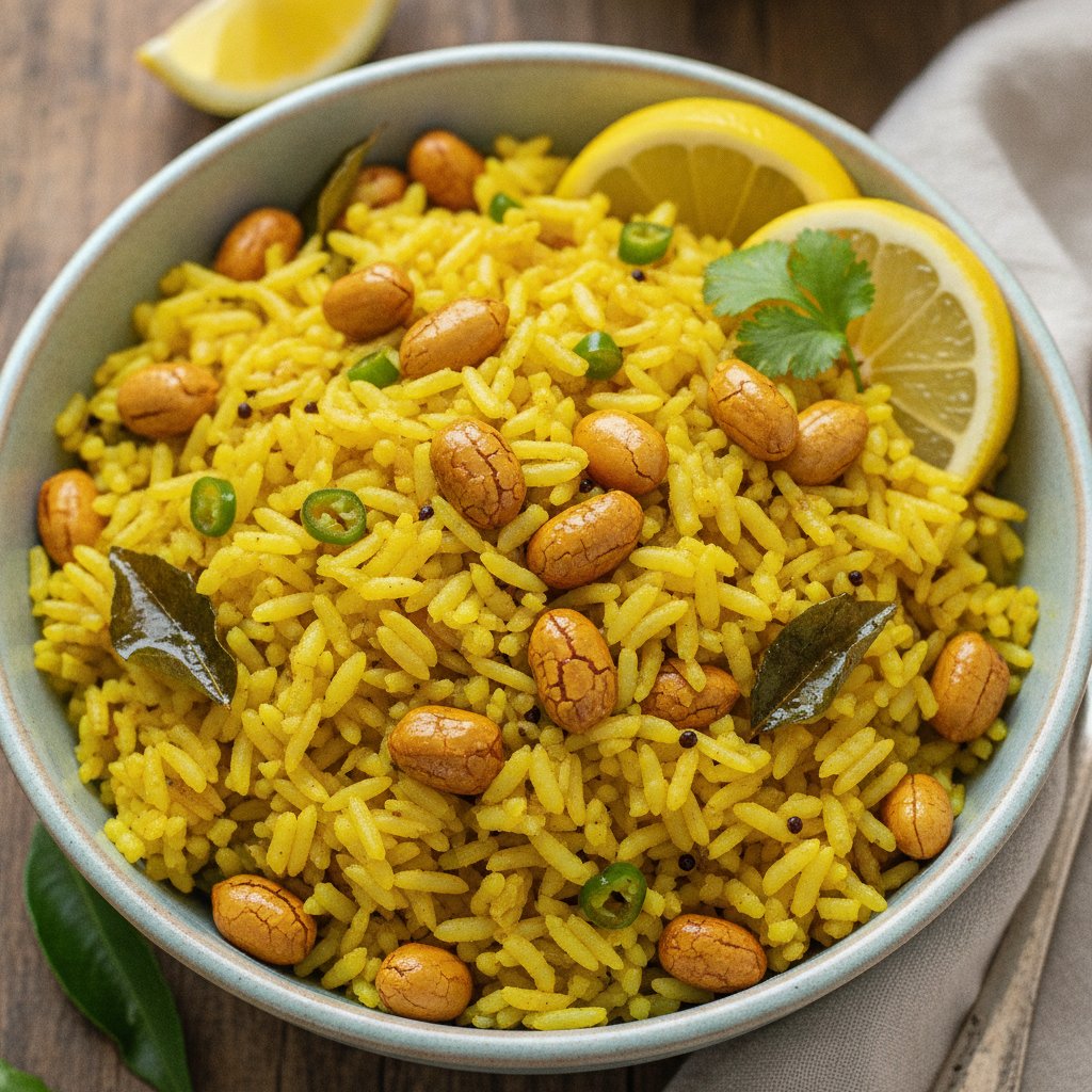 Lemon Peanut Rice