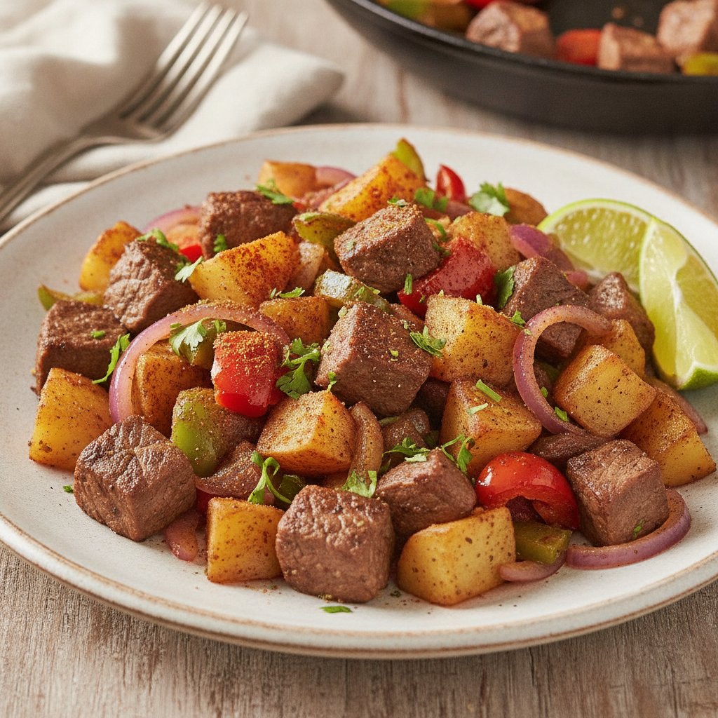 Skillet Beef and Potato Hash (Low-Calorie)