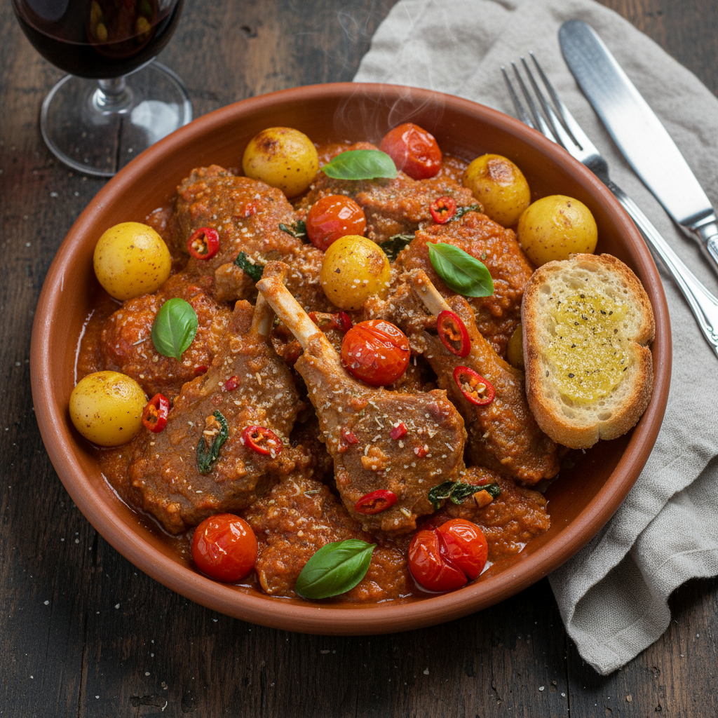 Agnello all'Arrabbiata Molisano