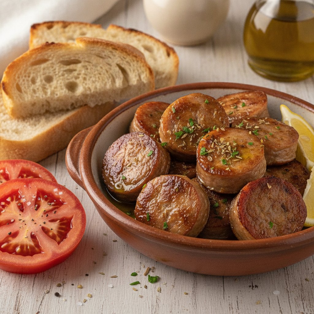 Fried Sausage Slices