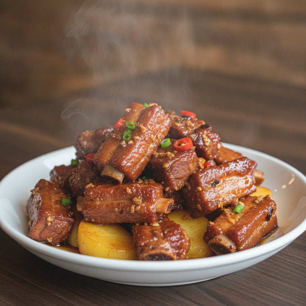 Steamed Barbecue Pork Ribs