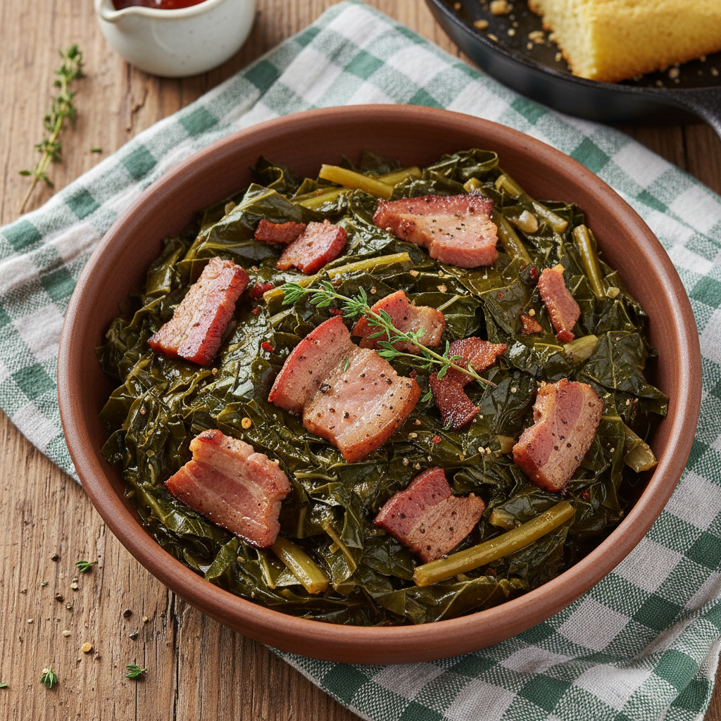 Southern Collard Greens and Smoked Ham
