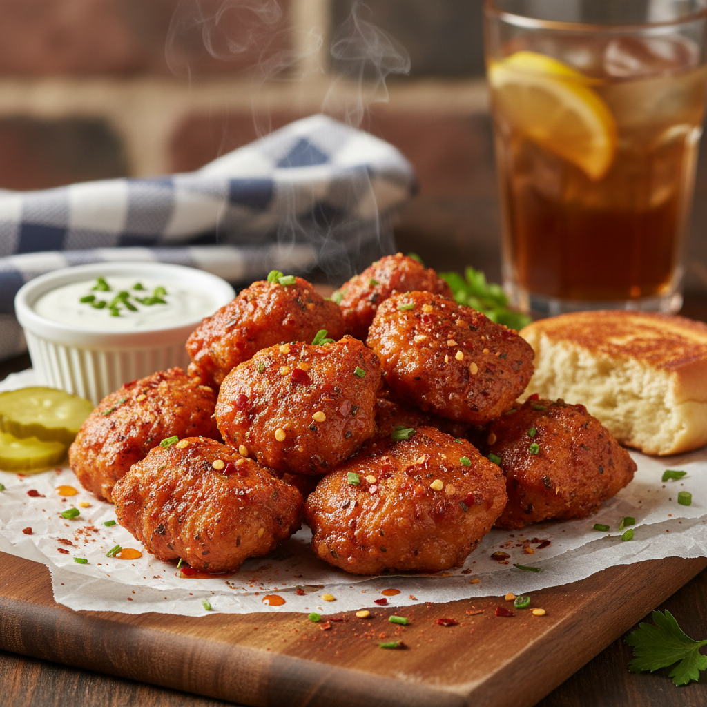 Air Fryer Nashville Hot Chicken Bites