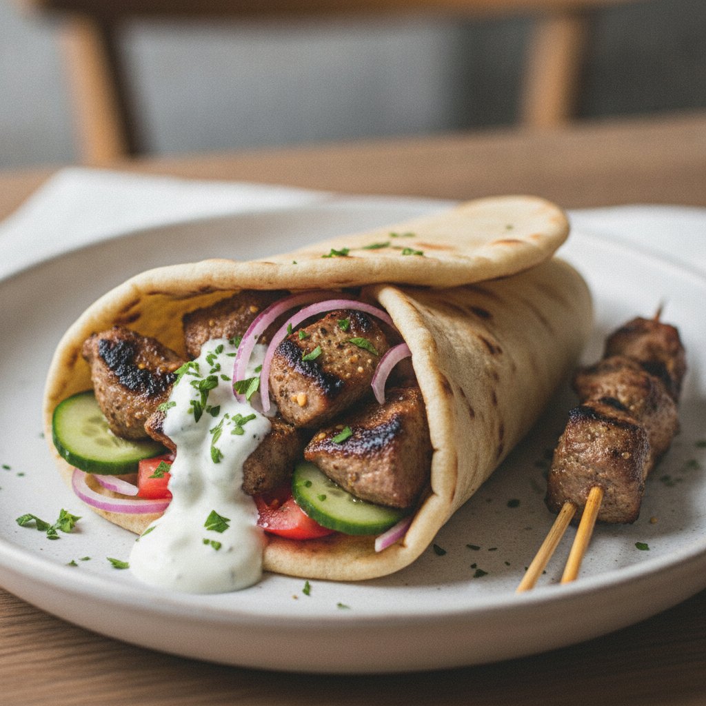 Lamb Skewer Wrap