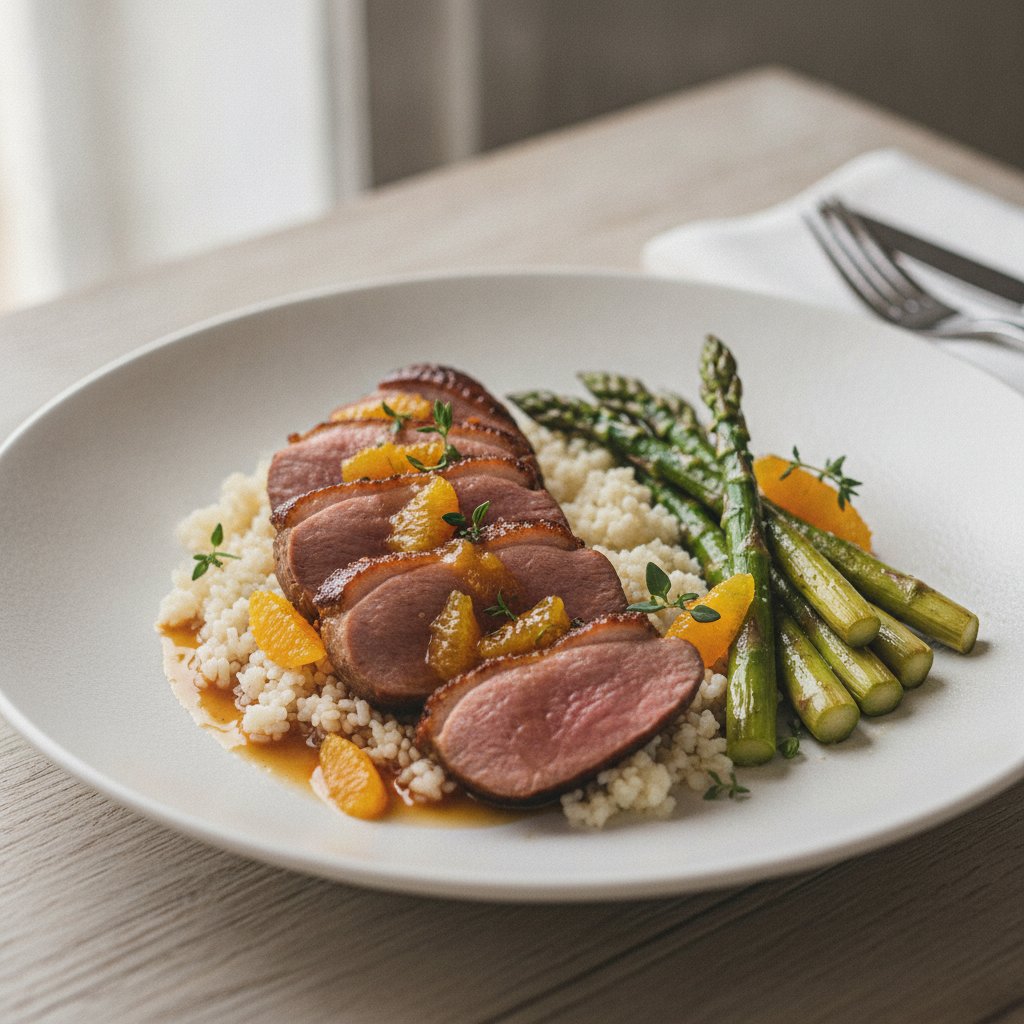 French Roast Duck Breast with Orange (Low-Chol)