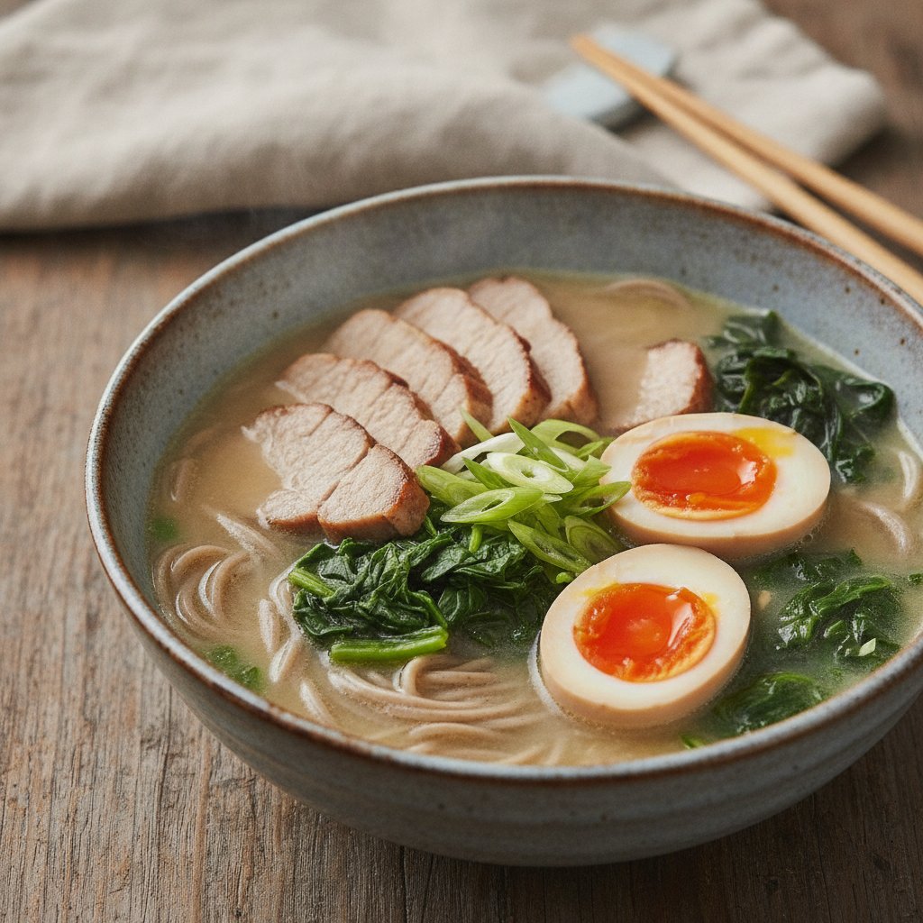 Pork Bone Noodle Soup (Low-Calorie)