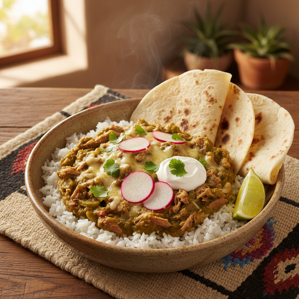 New Mexico Green Chile Pork Bowl