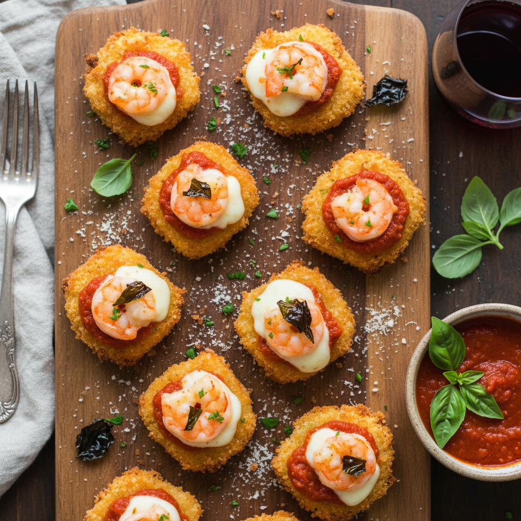 Baked Shrimp Parmesan Bites