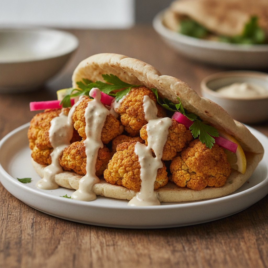 Fried Cauliflower Sandwich