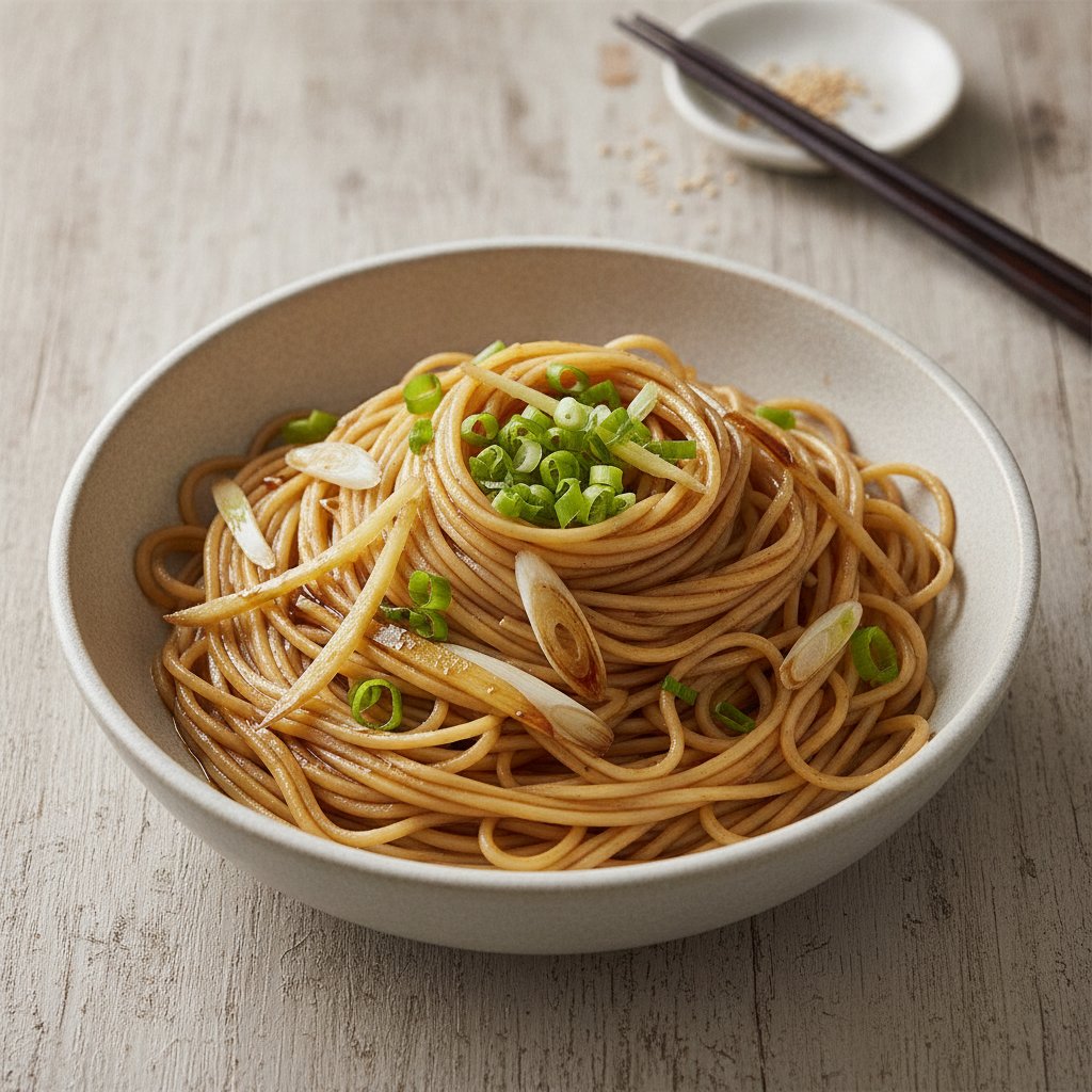 Scallion Oil Noodles (Low-Calorie)