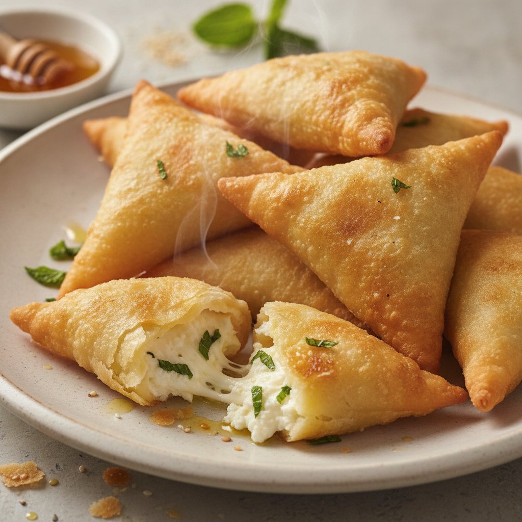 Fried Stuffed Cheese Pastries