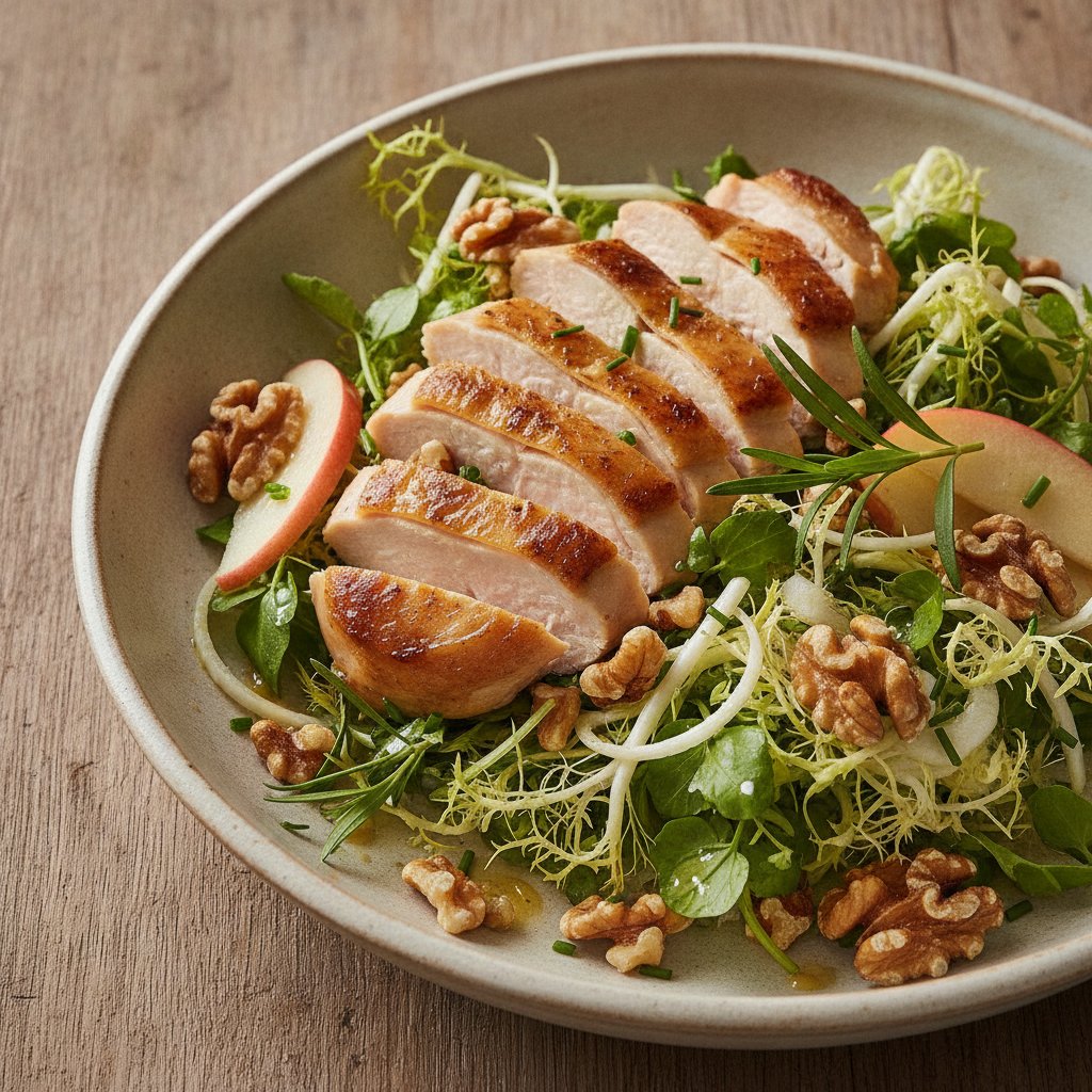 Roast Chicken and Walnut Salad