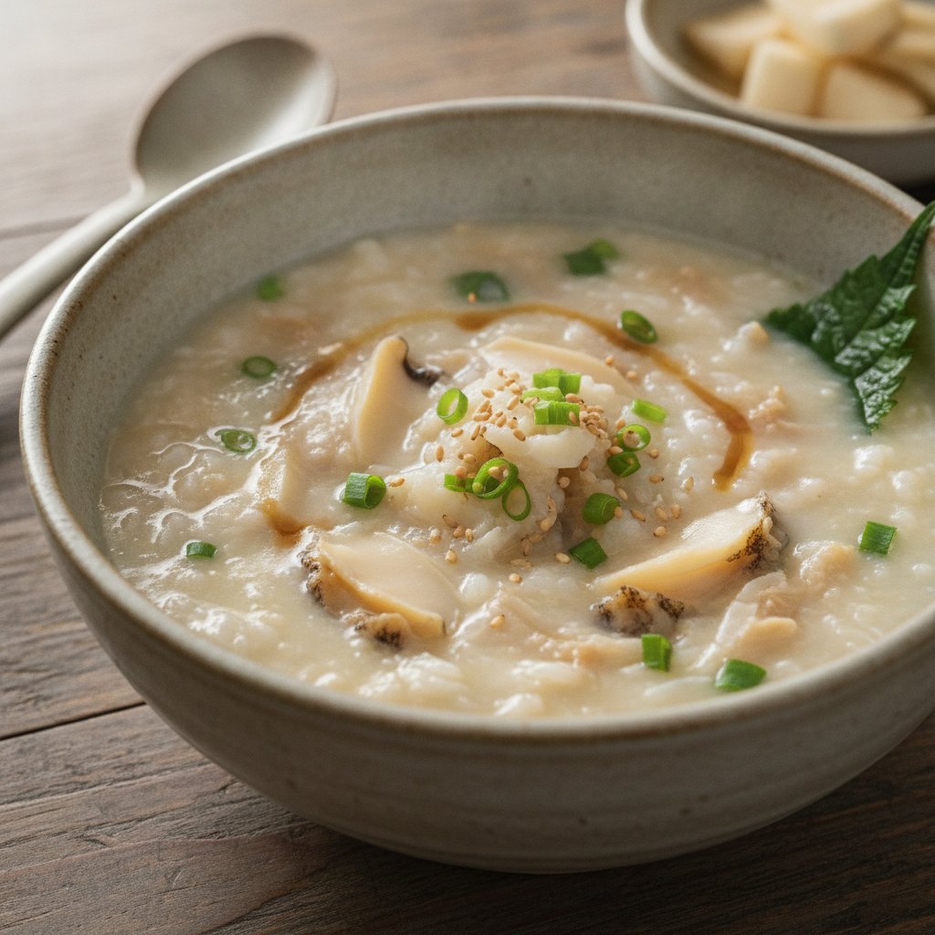 Korean Rice Porridge with Abalone