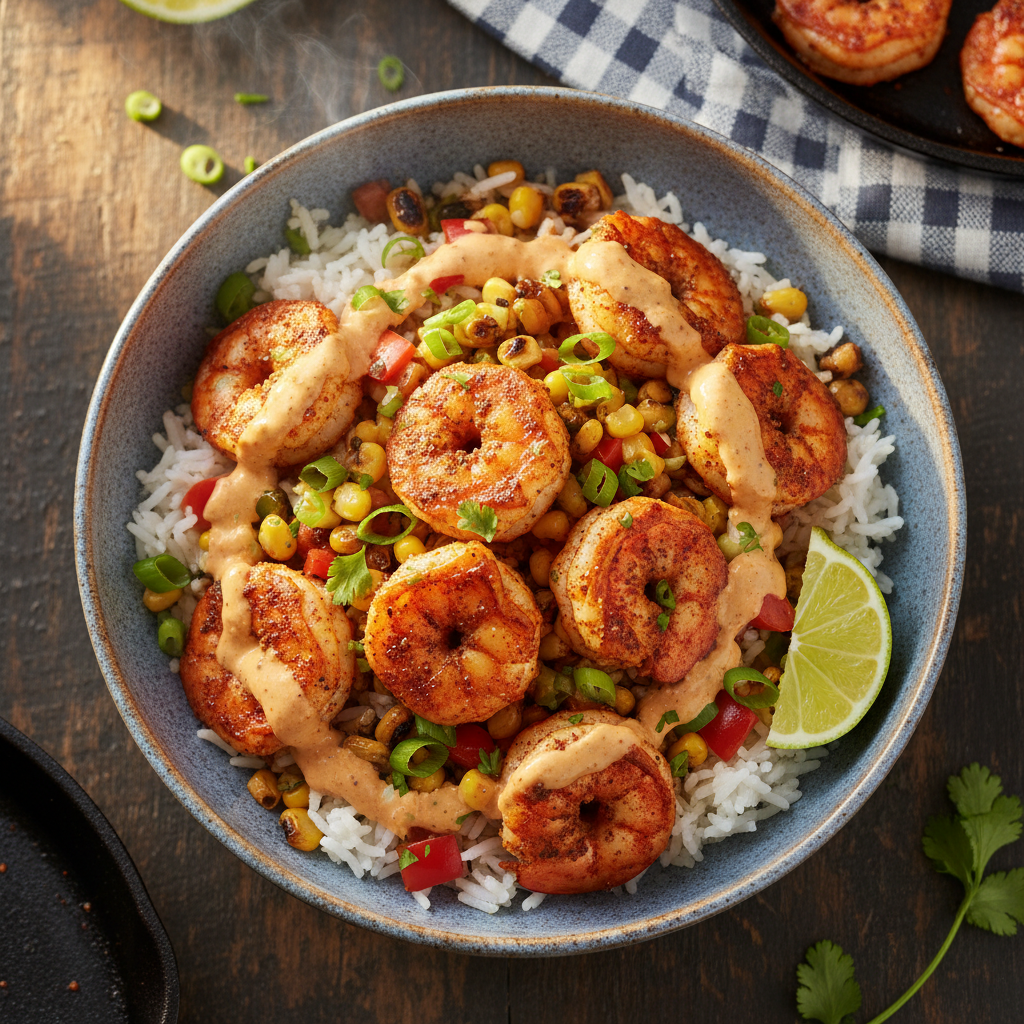 Cajun Shrimp Rice Bowl